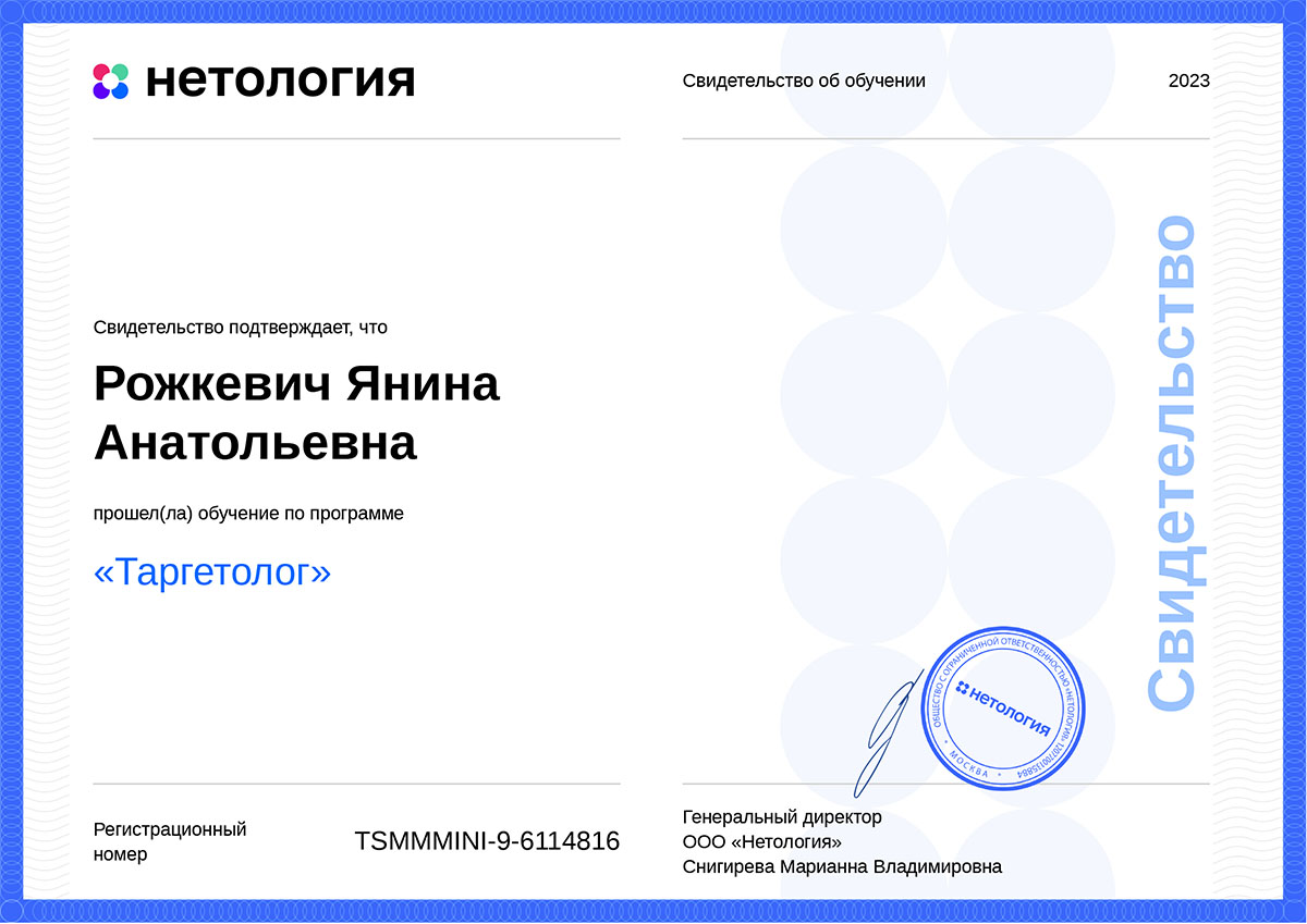 Таргетированная реклама, 2023